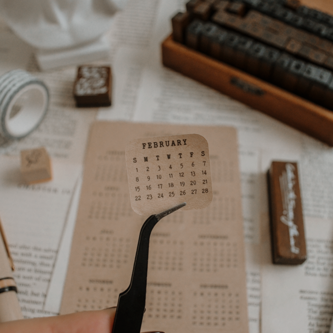 2026 Calendar Sticker Sheet