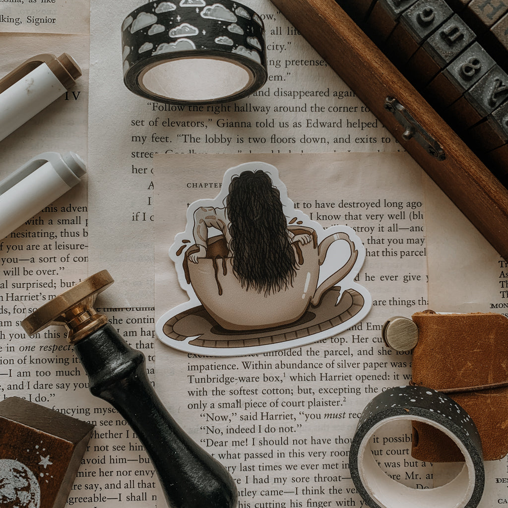 Ring Coffee Vinyl Sticker