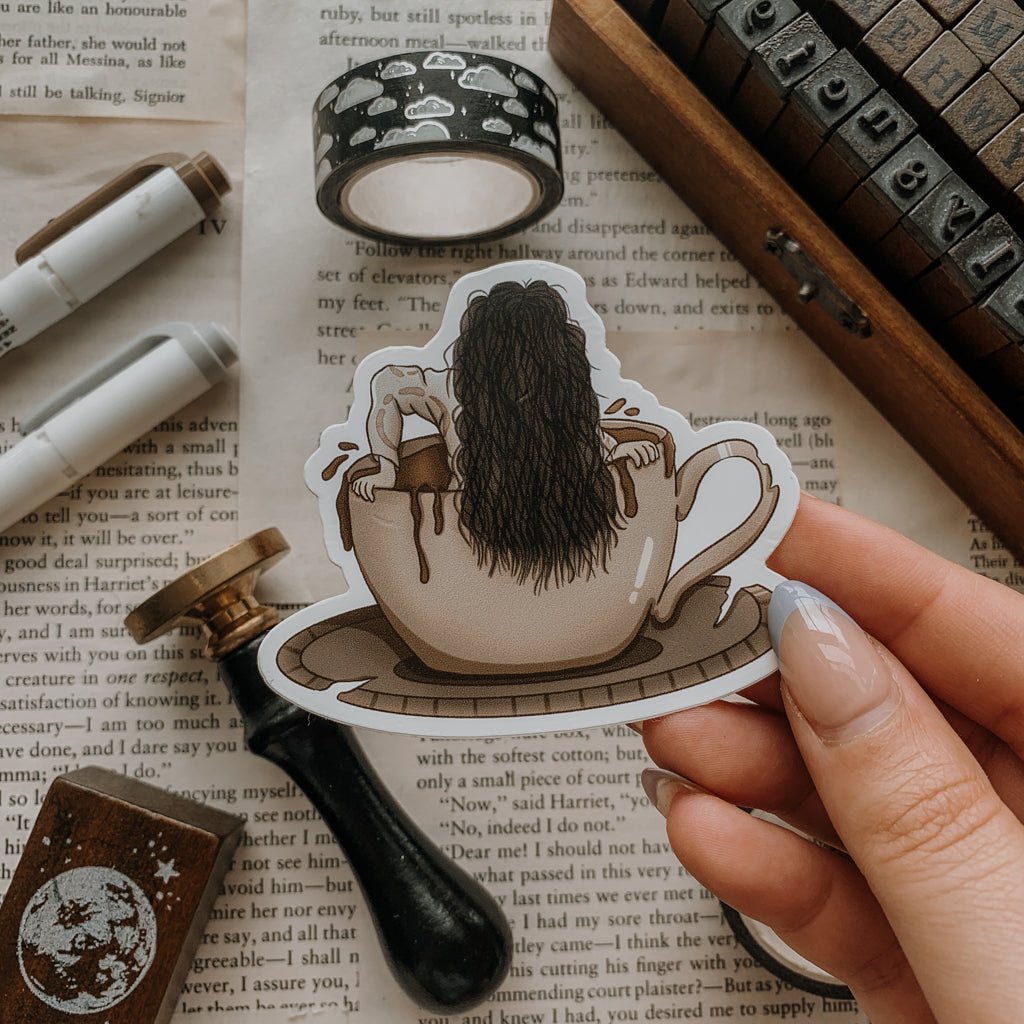 Ring Coffee Vinyl Sticker