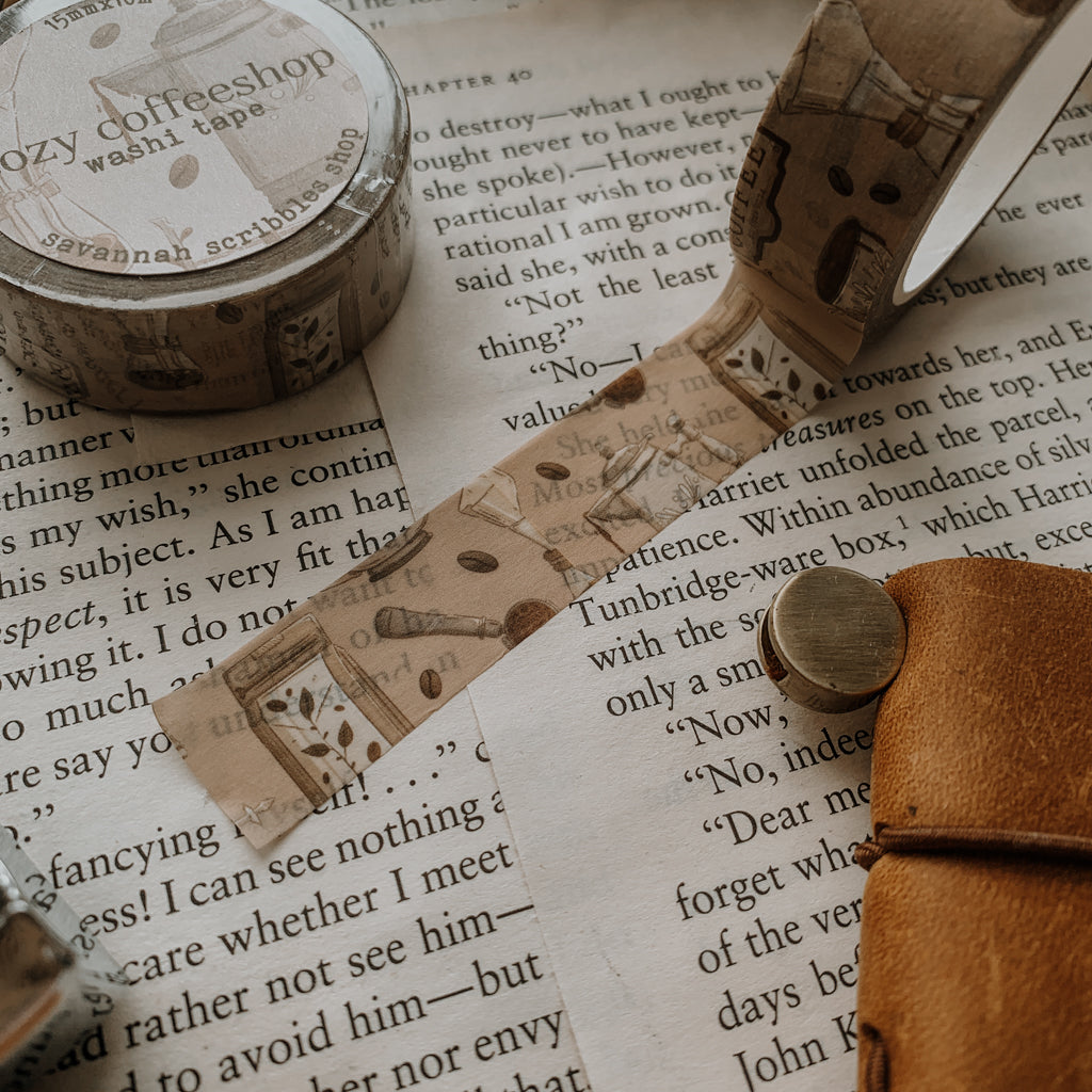Cozy Coffeeshop Washi Tape
