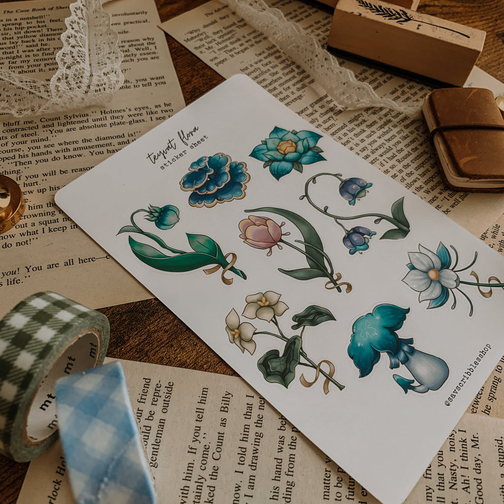 Teyvat Flora Sticker Sheet