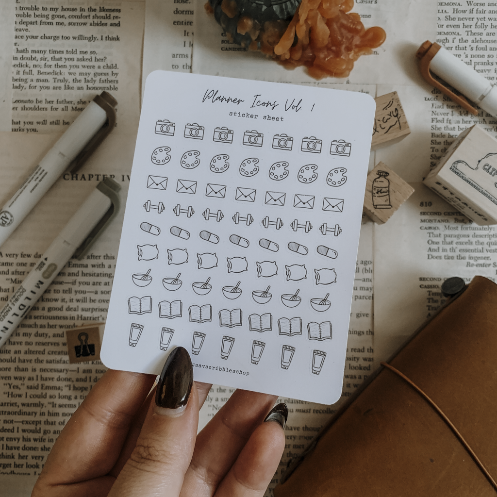 Planner Icons Sticker Sheet Vol. 1