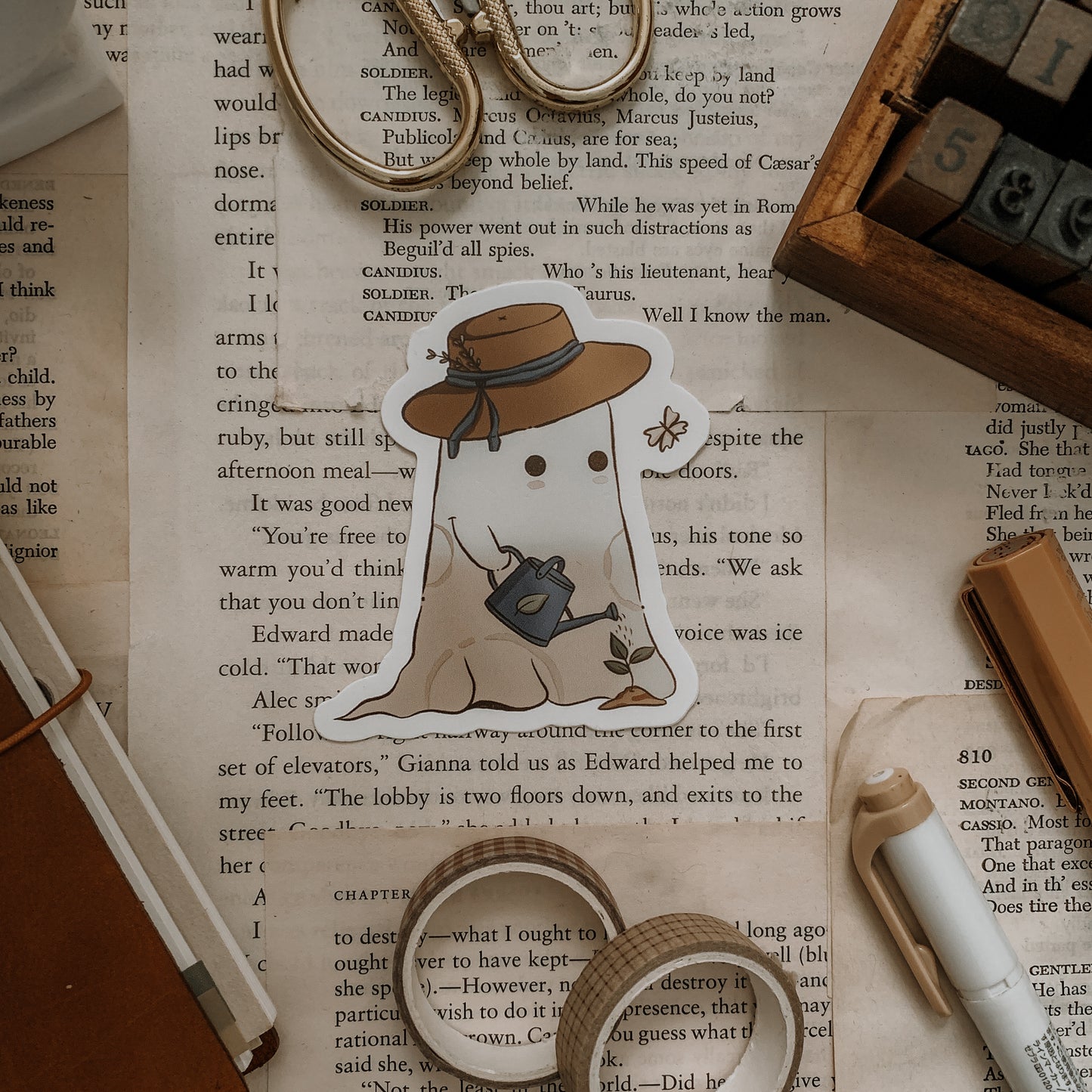 Cello the Gardener Vinyl Sticker