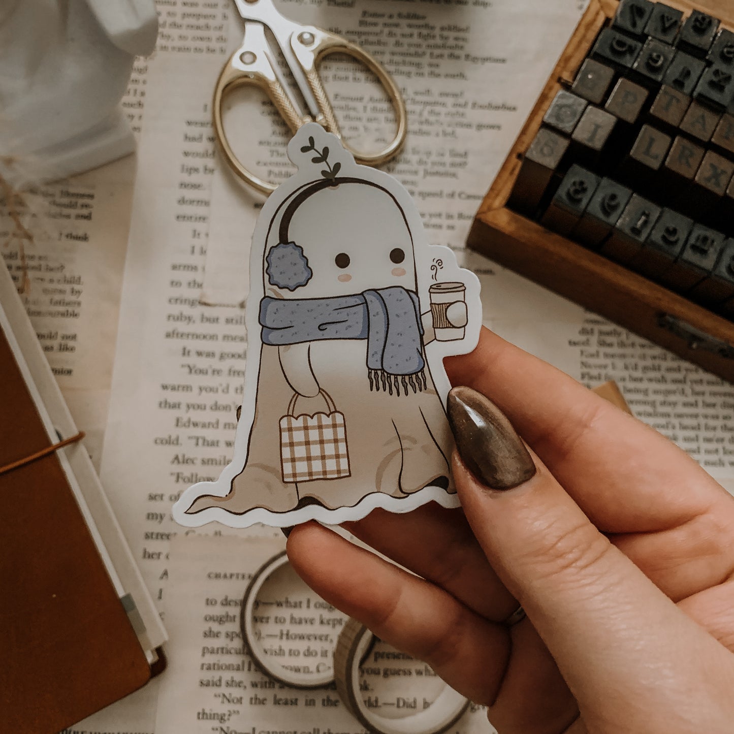 Cello in Winter Vinyl Sticker