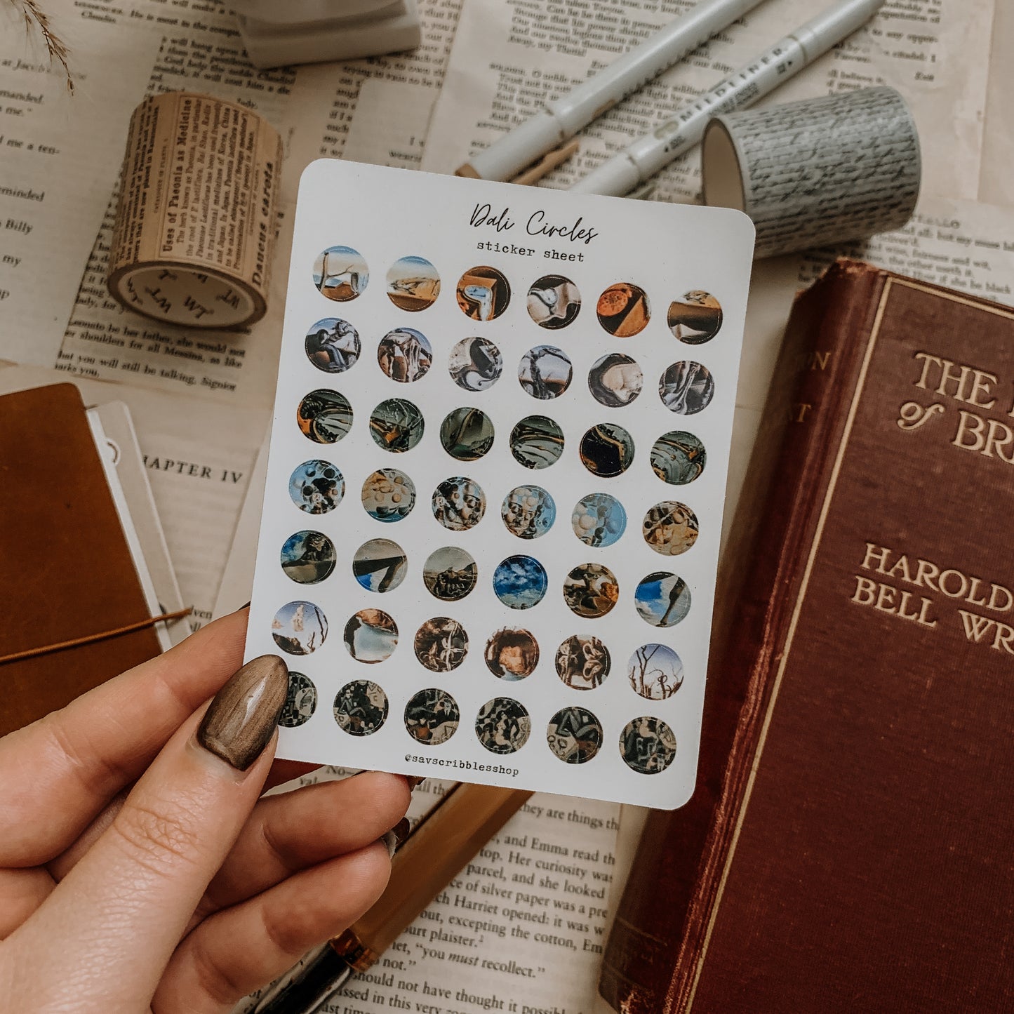 Dali Circles Sticker Sheet