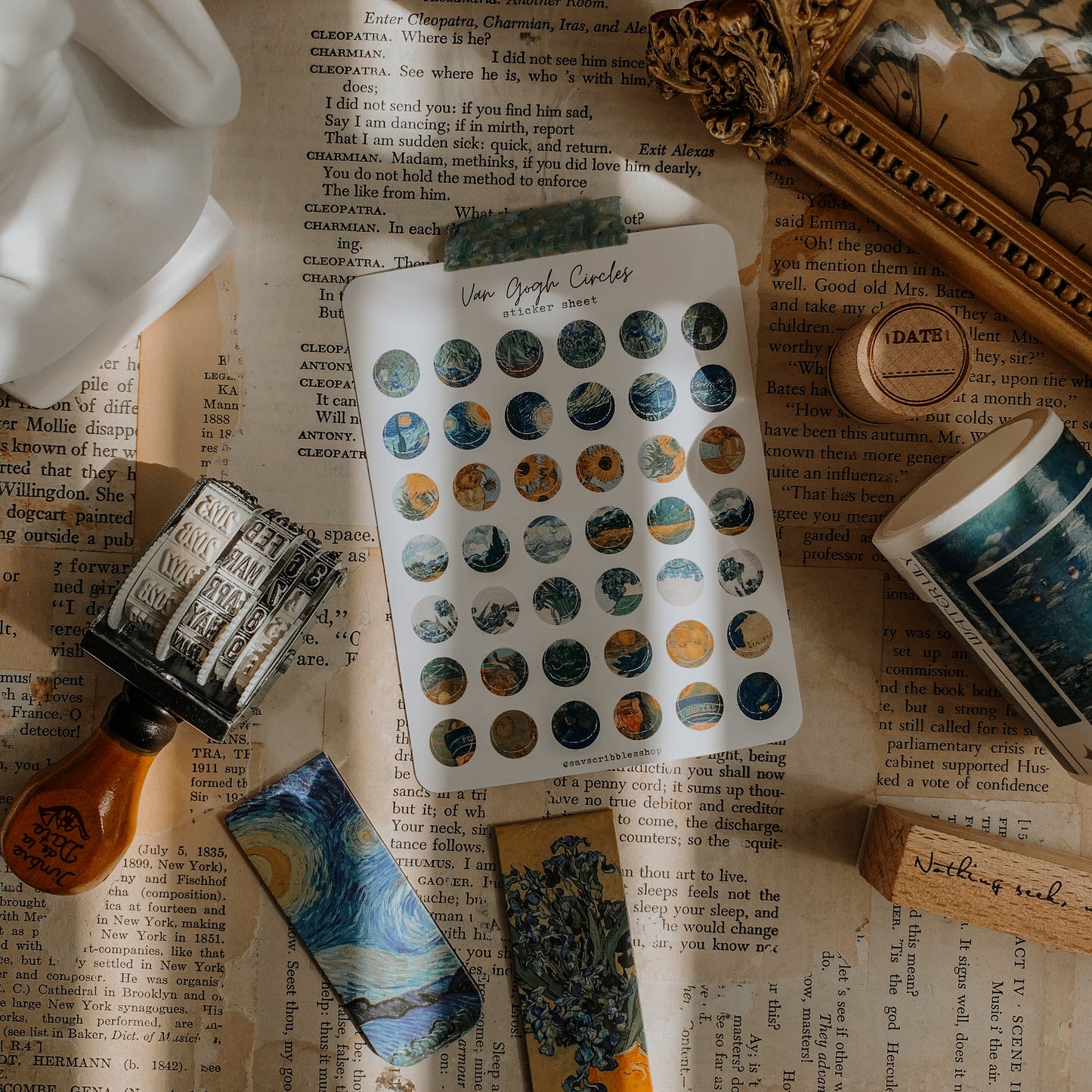 Van Gogh Circles Sticker Sheet