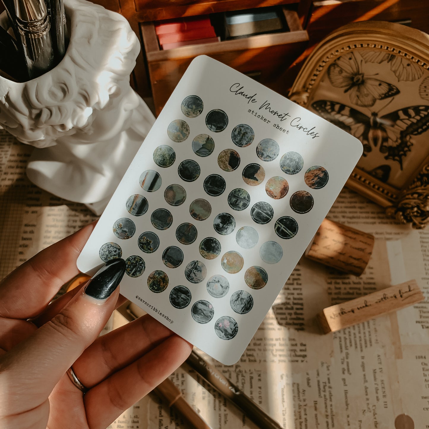 Monet Circles Sticker Sheet