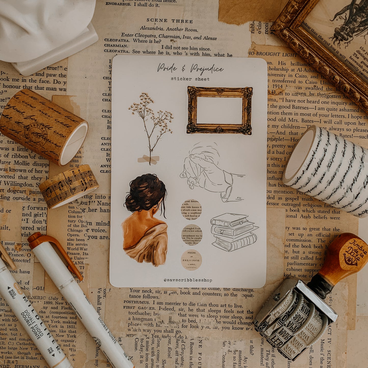 Pride & Prejudice Sticker Sheet