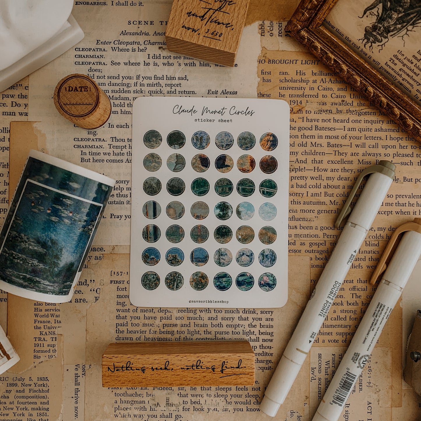 Monet Circles Sticker Sheet