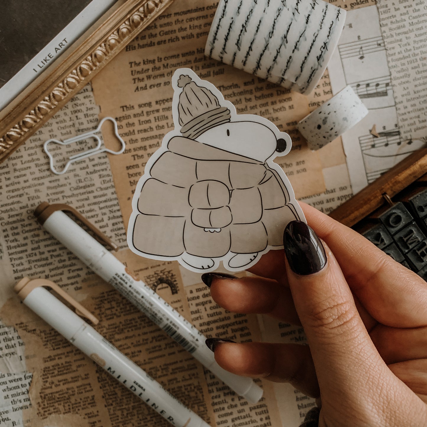 Snoopy Parka Vinyl Sticker