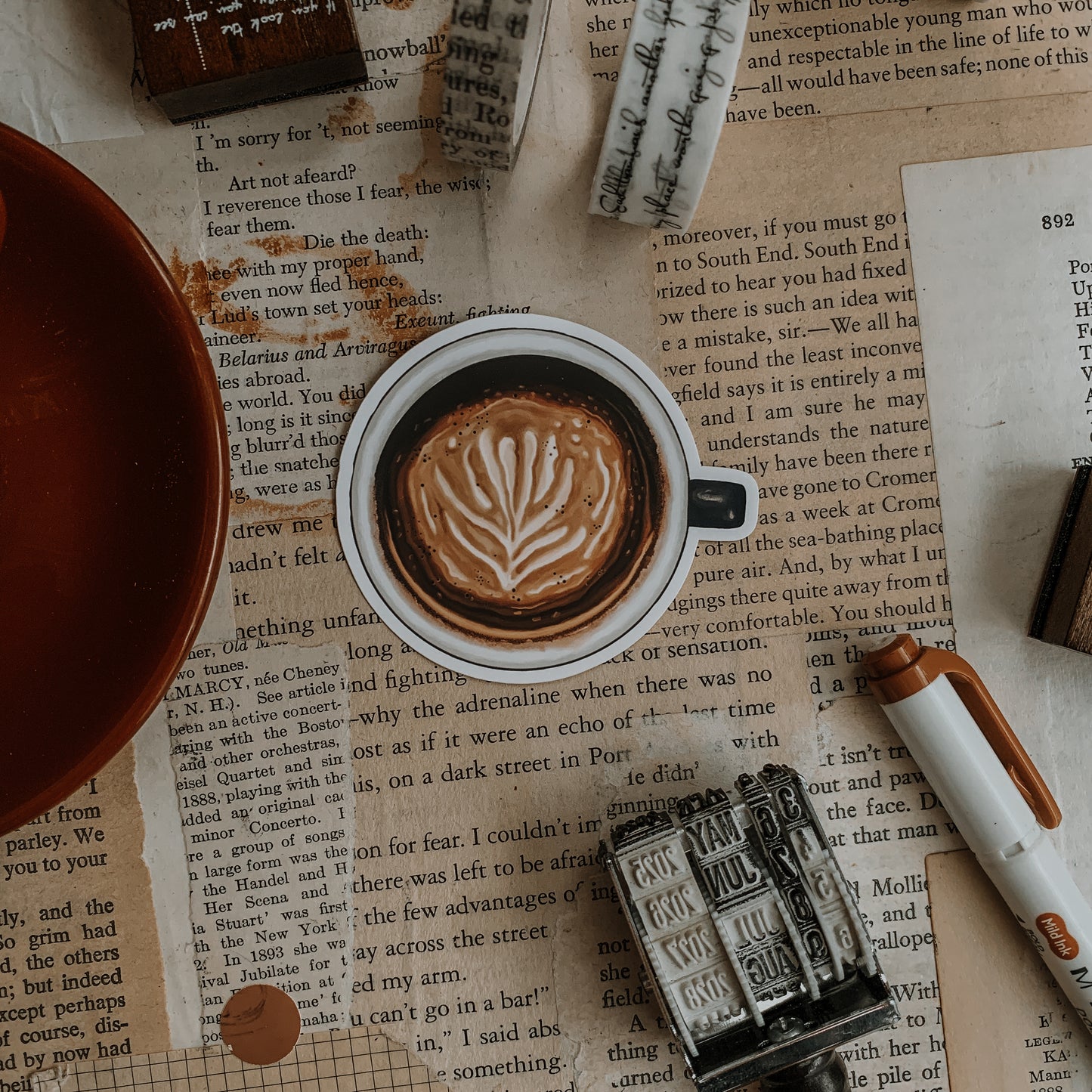 Coffee Vinyl Sticker