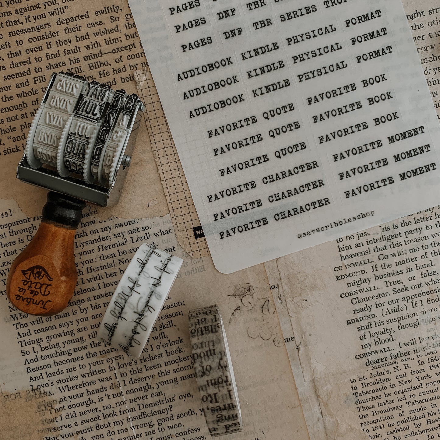 Book Review Sticker Sheet