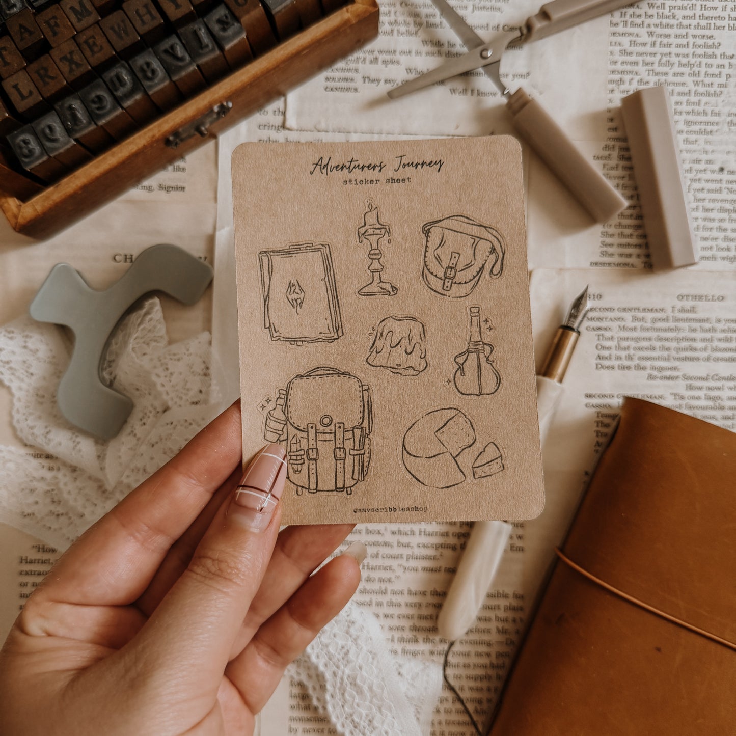 Adventurer's Journey Sticker Sheet