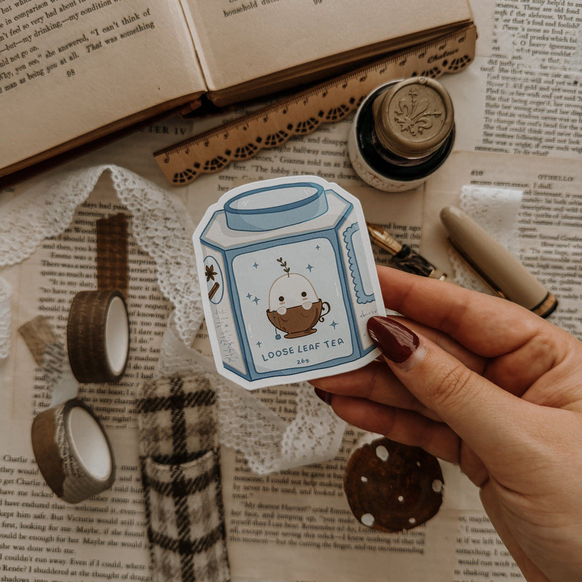 Cello Loose Leaf Tea Vinyl Sticker