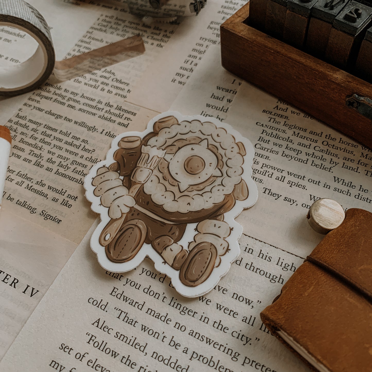 Artsy Ruin Guard Vinyl Sticker