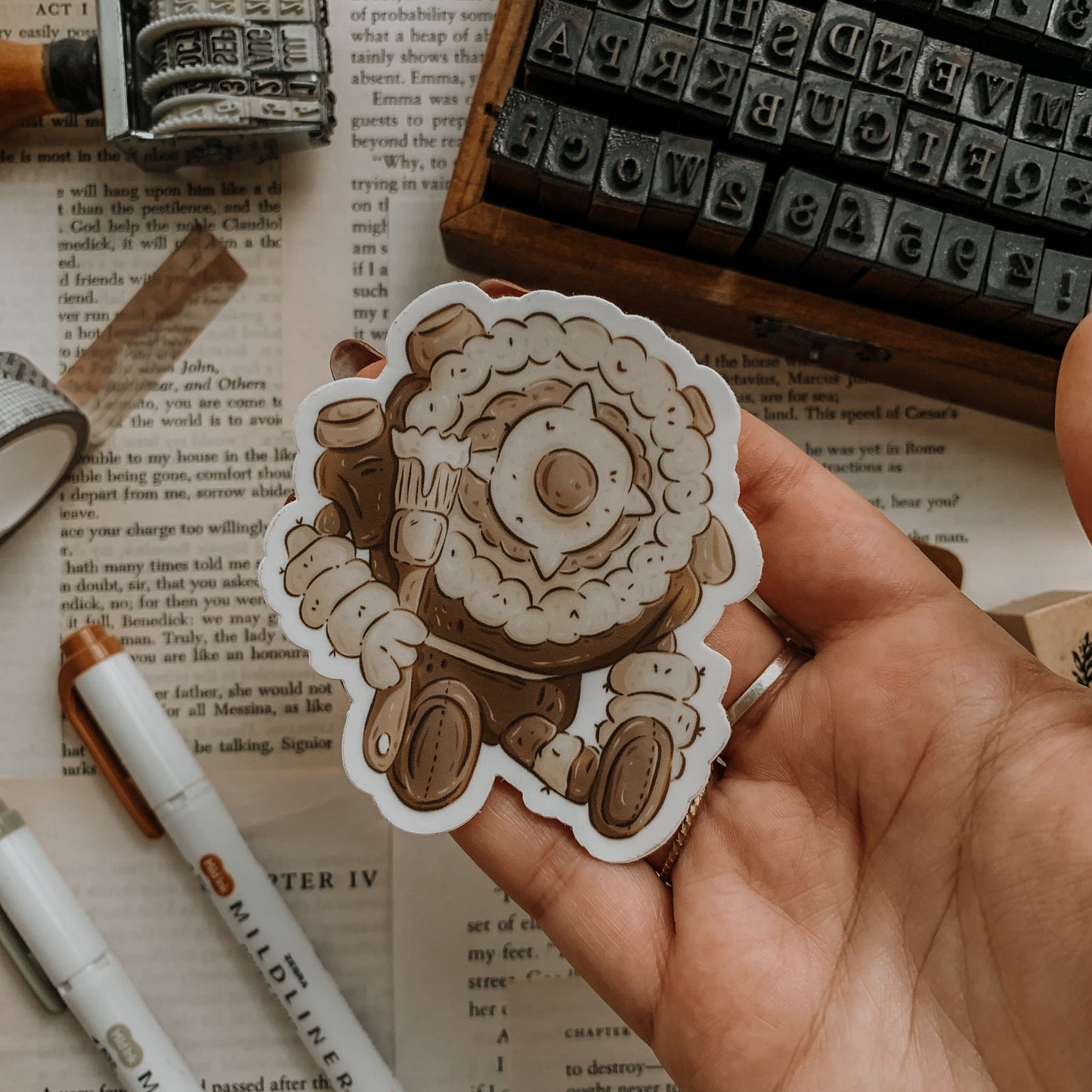 Artsy Ruin Guard Vinyl Sticker