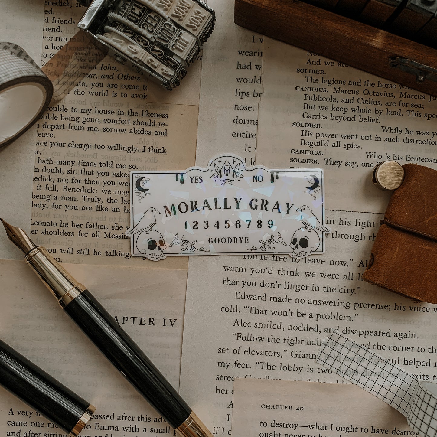 Morally Gray Vinyl Sticker