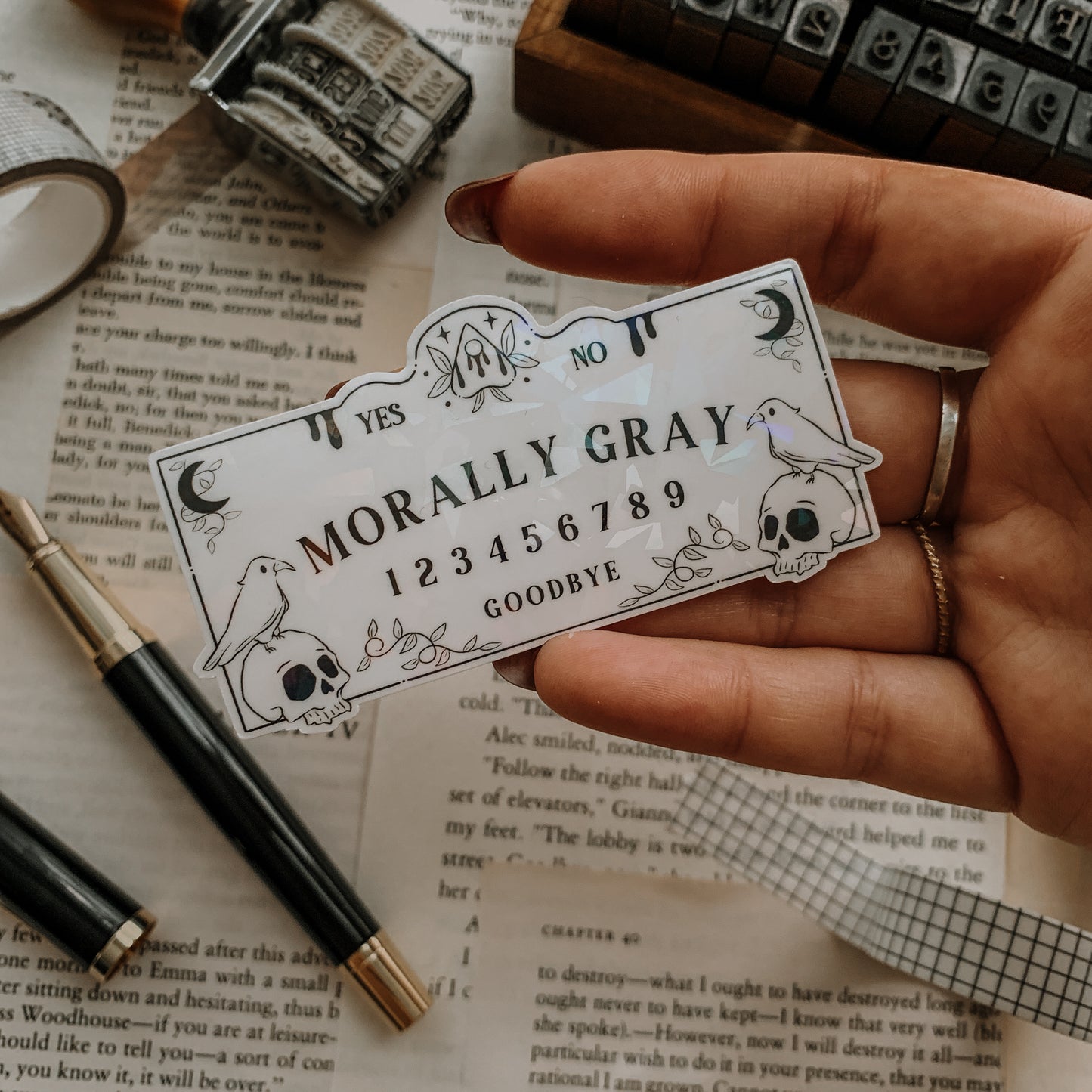 Morally Gray Vinyl Sticker