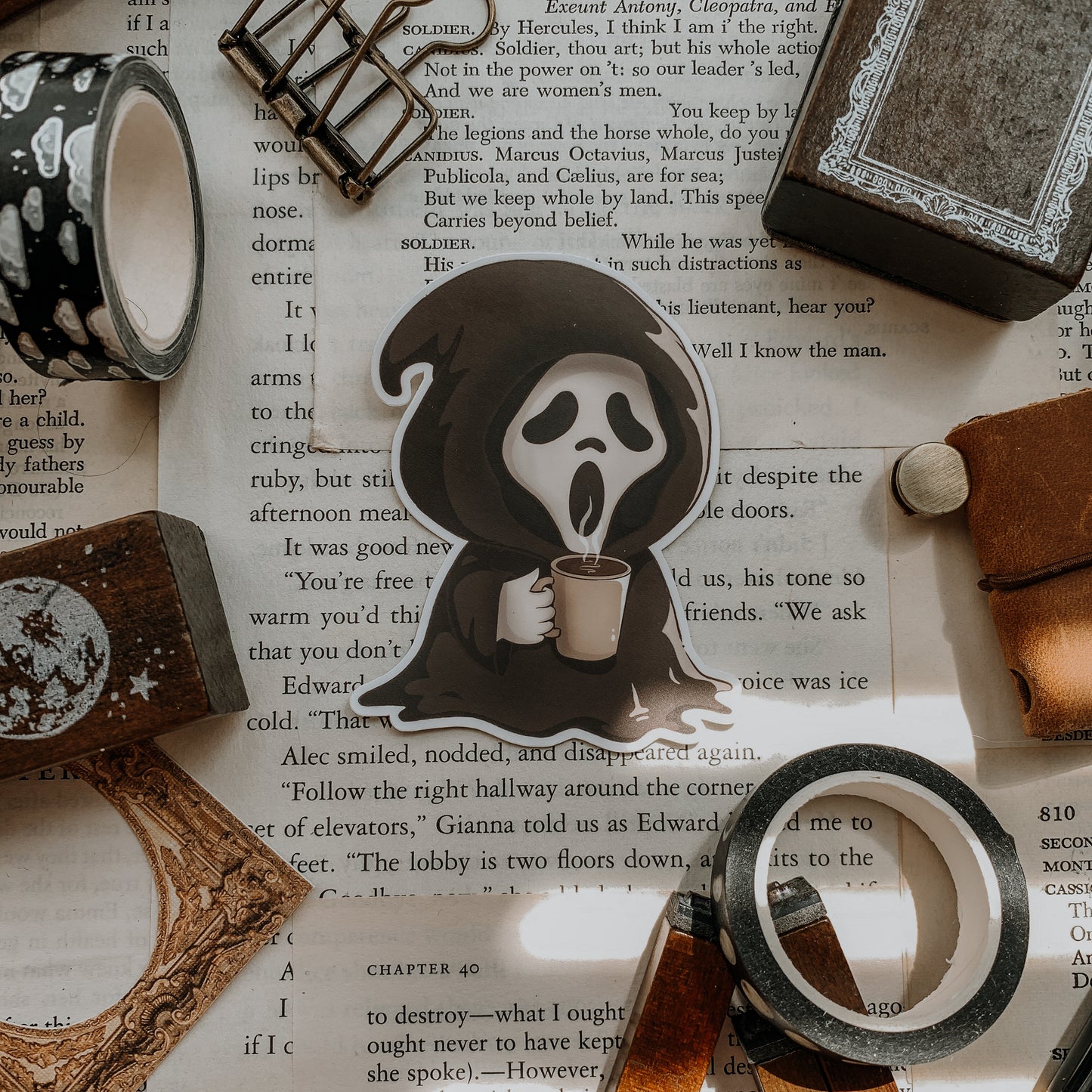 Coffee Ghost Vinyl Sticker