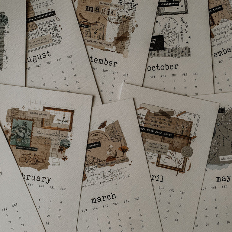 2025 Calendar Cards