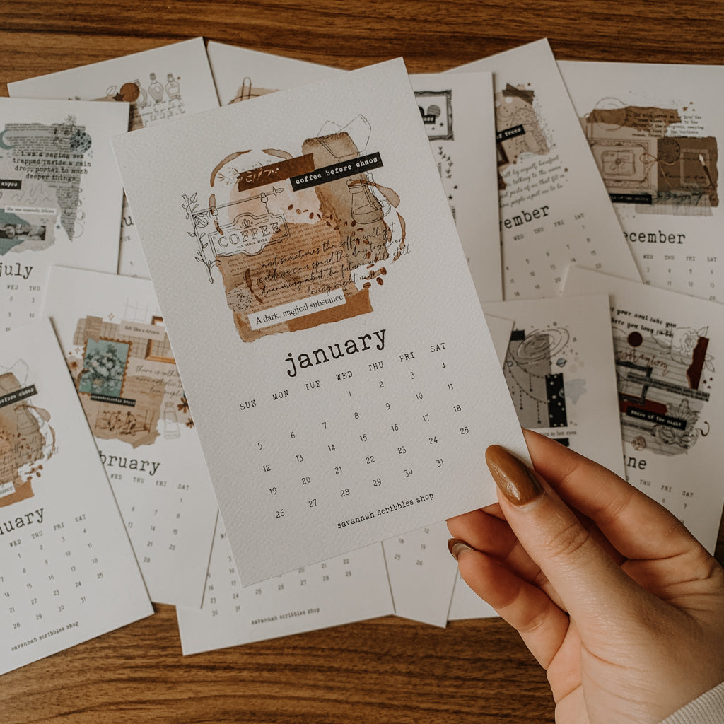 2025 Calendar Cards
