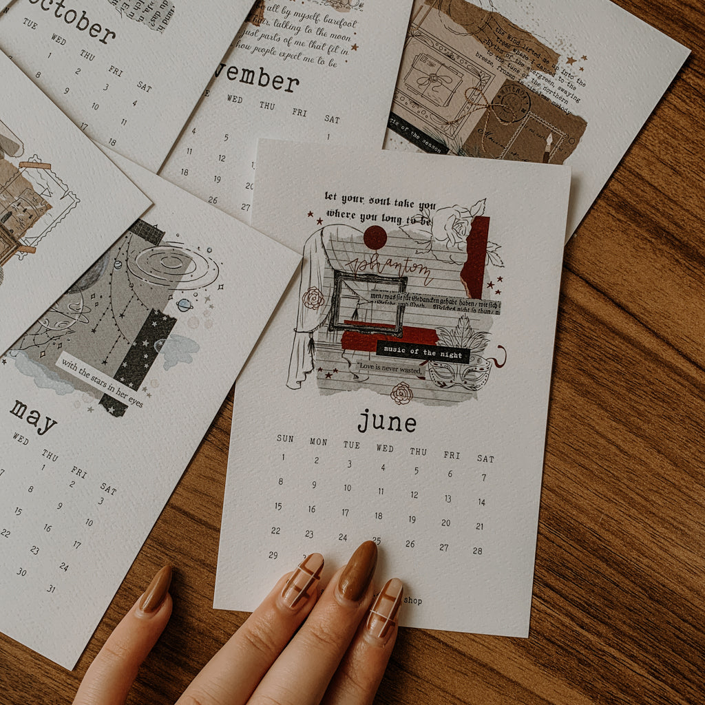 2025 Calendar Cards