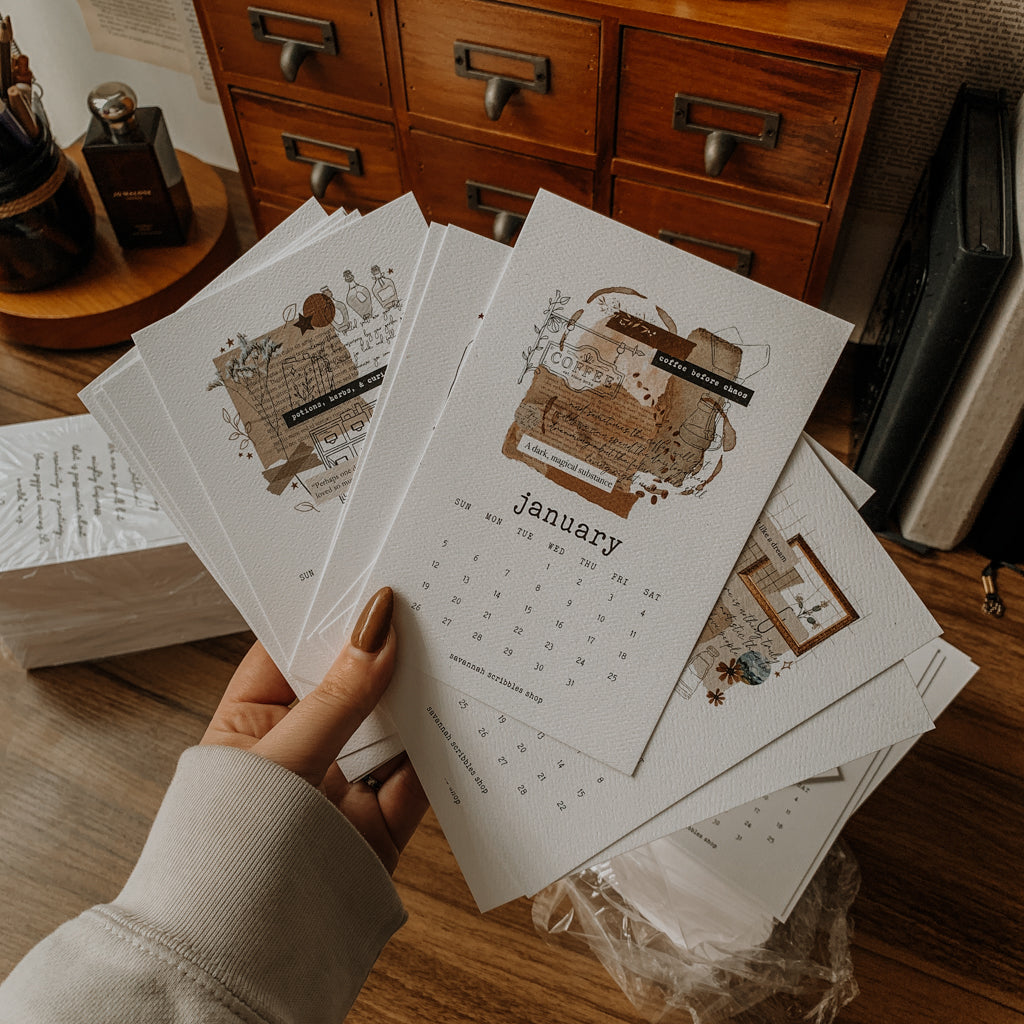 2025 Calendar Cards