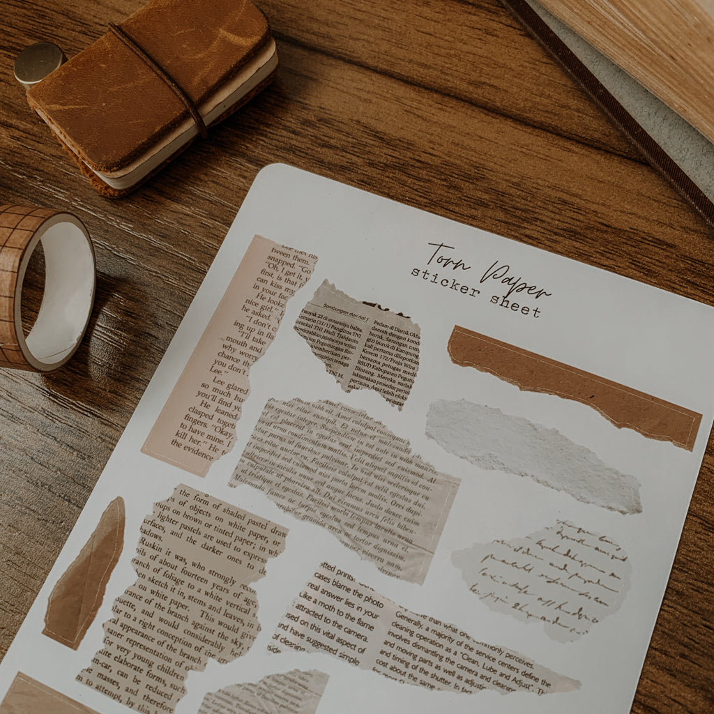 Torn Paper Sticker Sheet