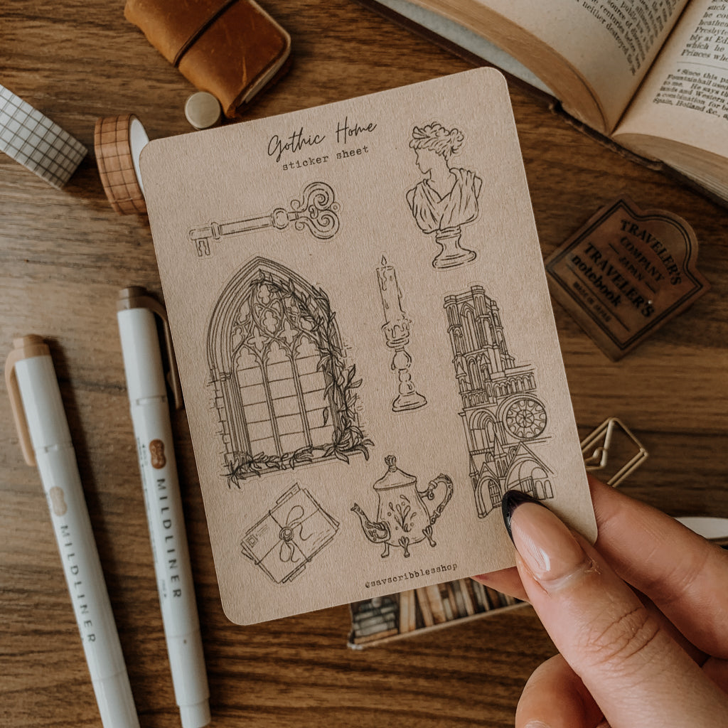 Gothic Home Sticker Sheet