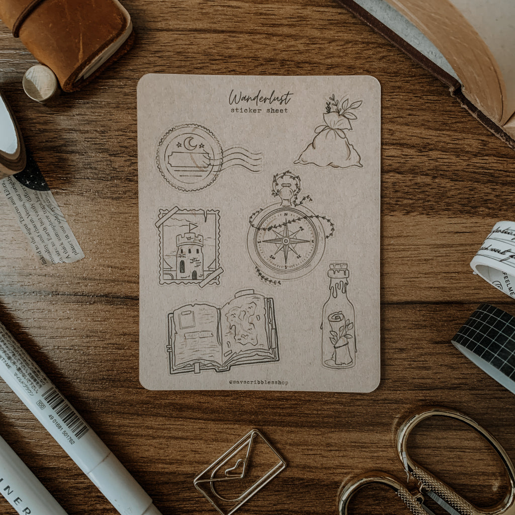 Wanderlust Sticker Sheet