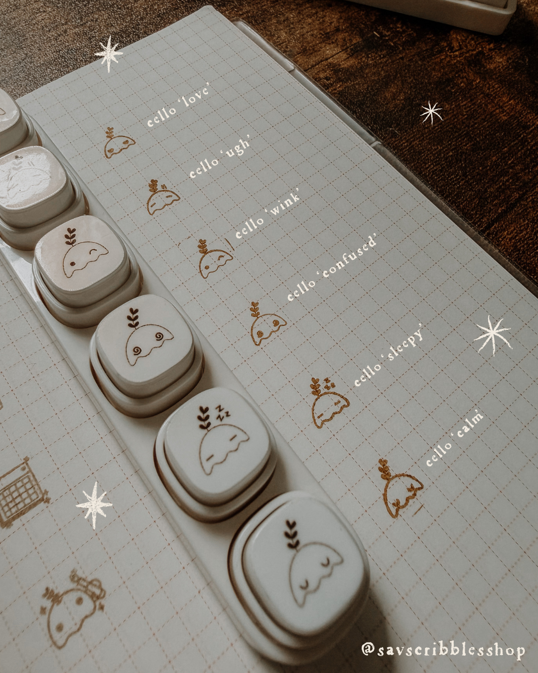 Cello Emotes Stamp Set