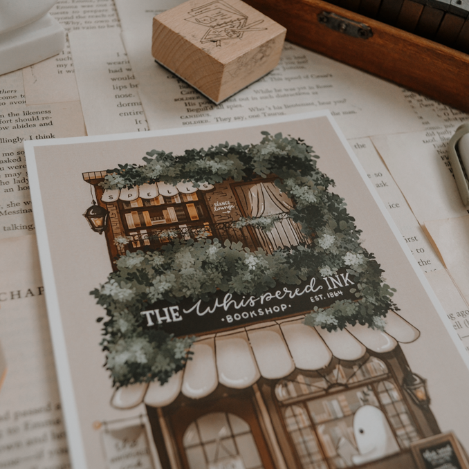 Cello Bookshop Art Print