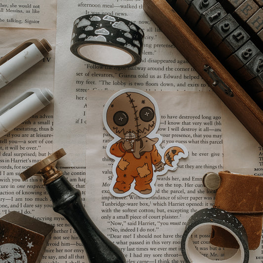 Trick or Treat Coffee Vinyl Sticker