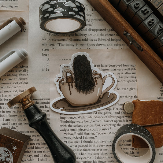 Ring Coffee Vinyl Sticker