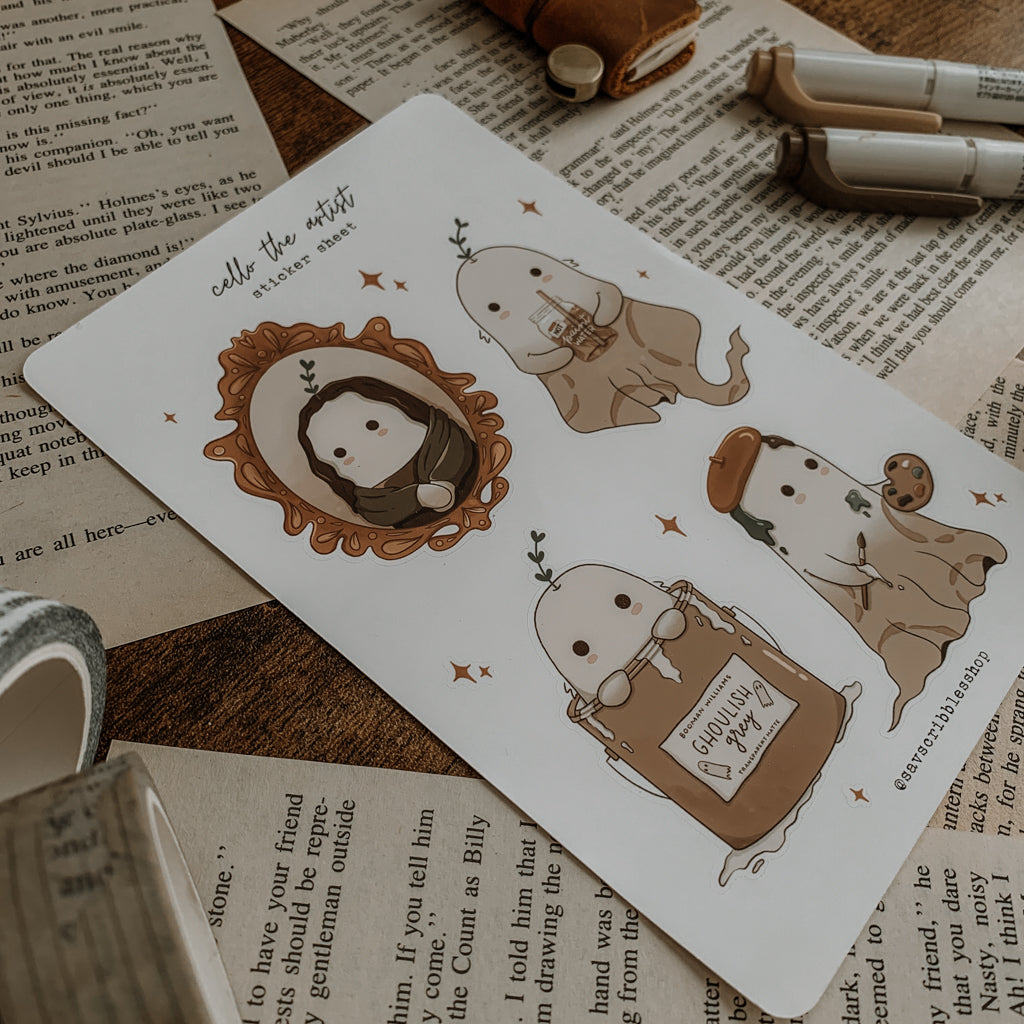 Cello Artist Sticker Sheet