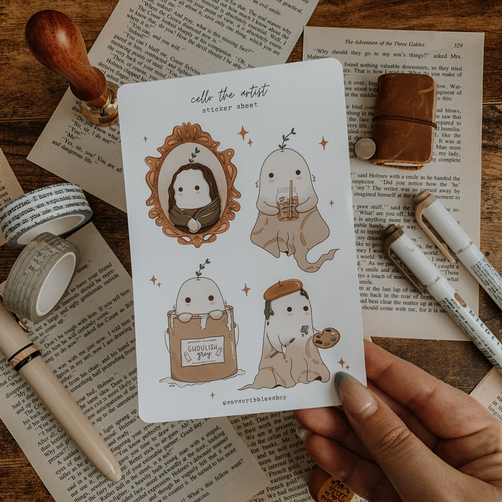 Cello Artist Sticker Sheet