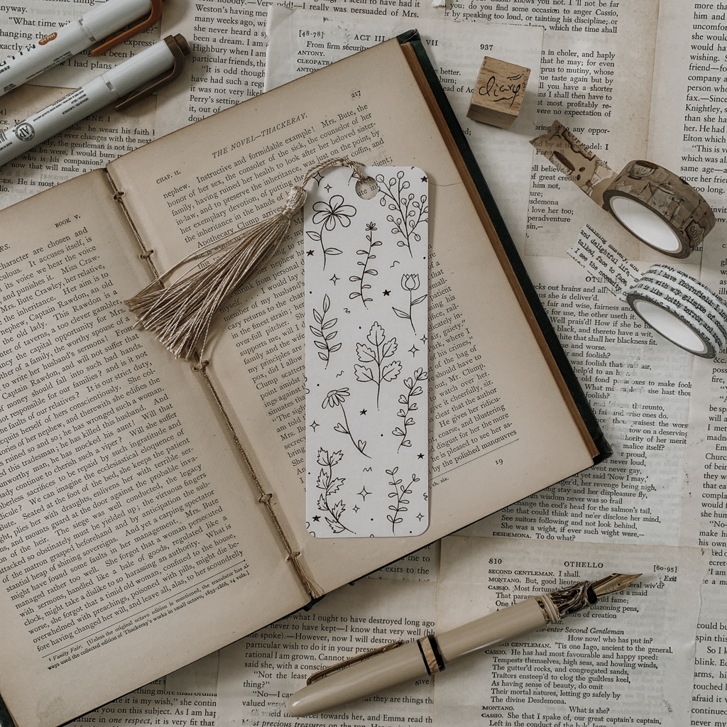 Minimal Florals Bookmark