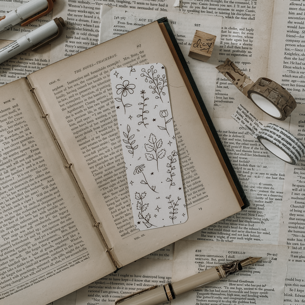 Minimal Florals Bookmark