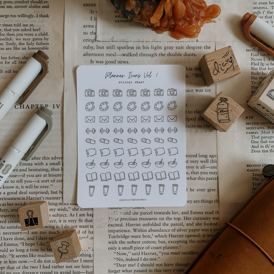 Planner Icons Sticker Sheet Vol. 1