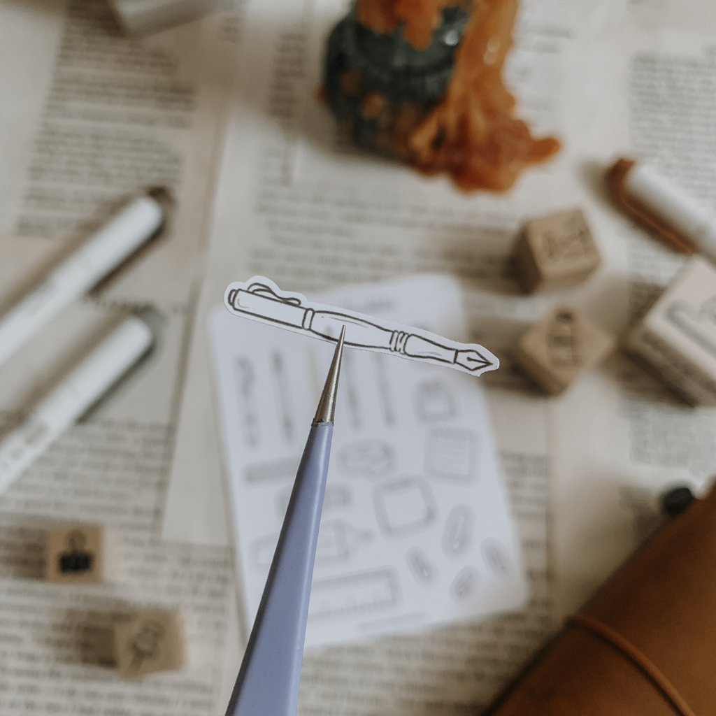 Stationery Supplies Sticker Sheet