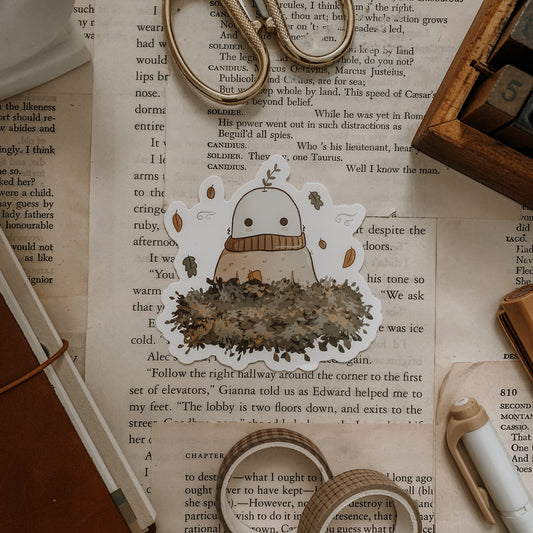 Cello in Autumn Vinyl Sticker