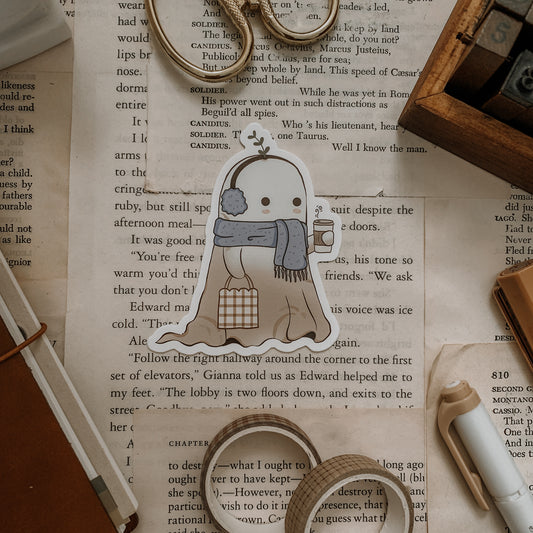 Cello in Winter Vinyl Sticker