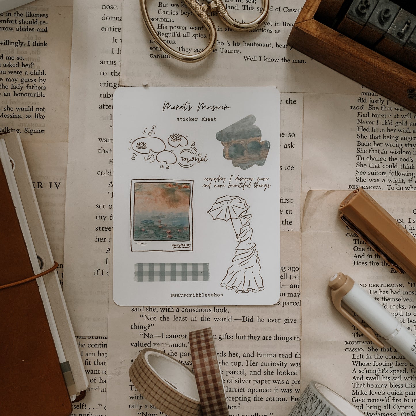 Monet's Museum Sticker Sheet