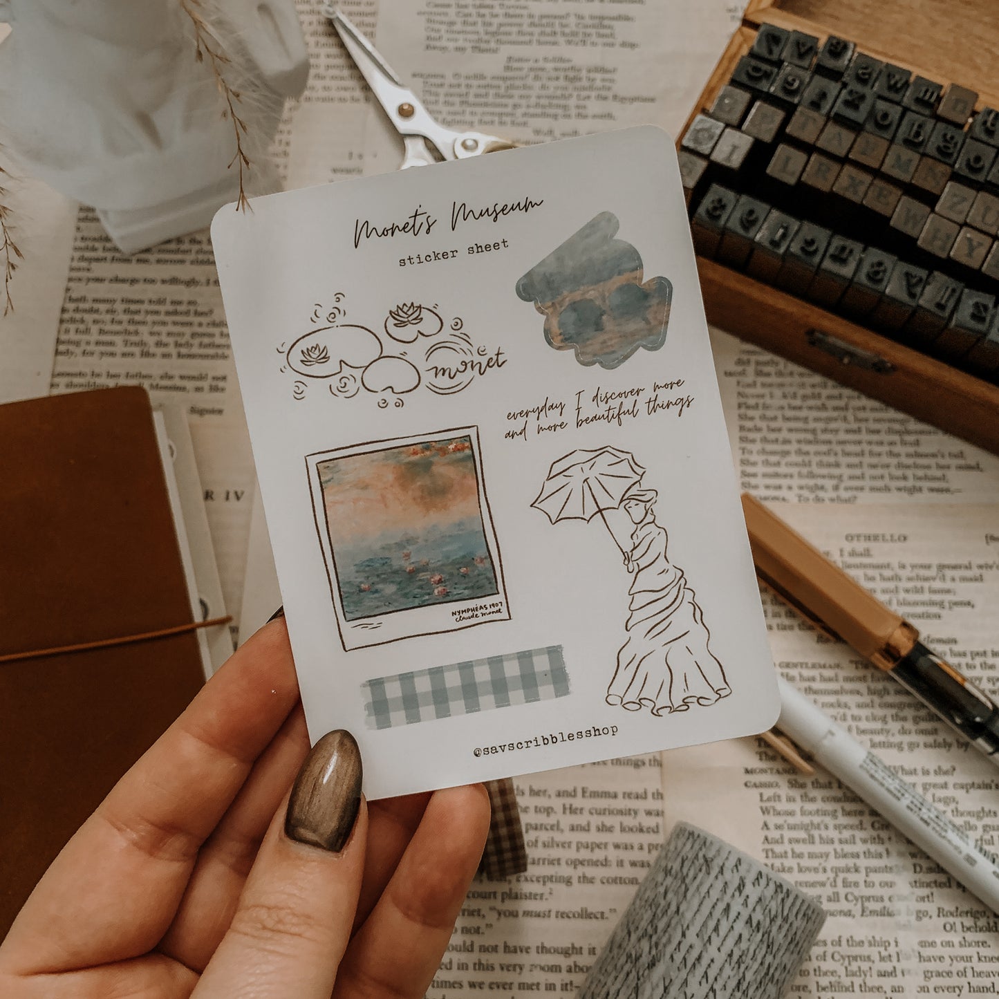 Monet's Museum Sticker Sheet