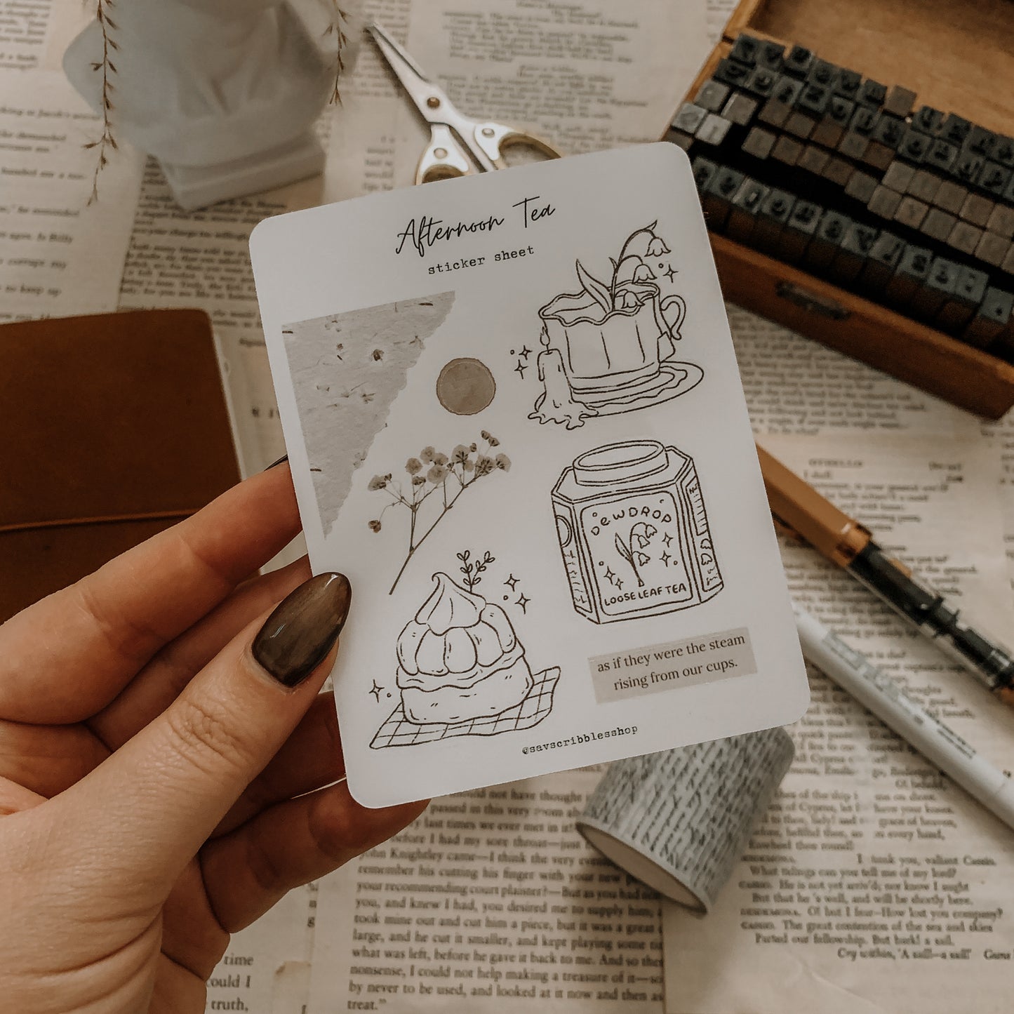 Afternoon Tea Sticker Sheet