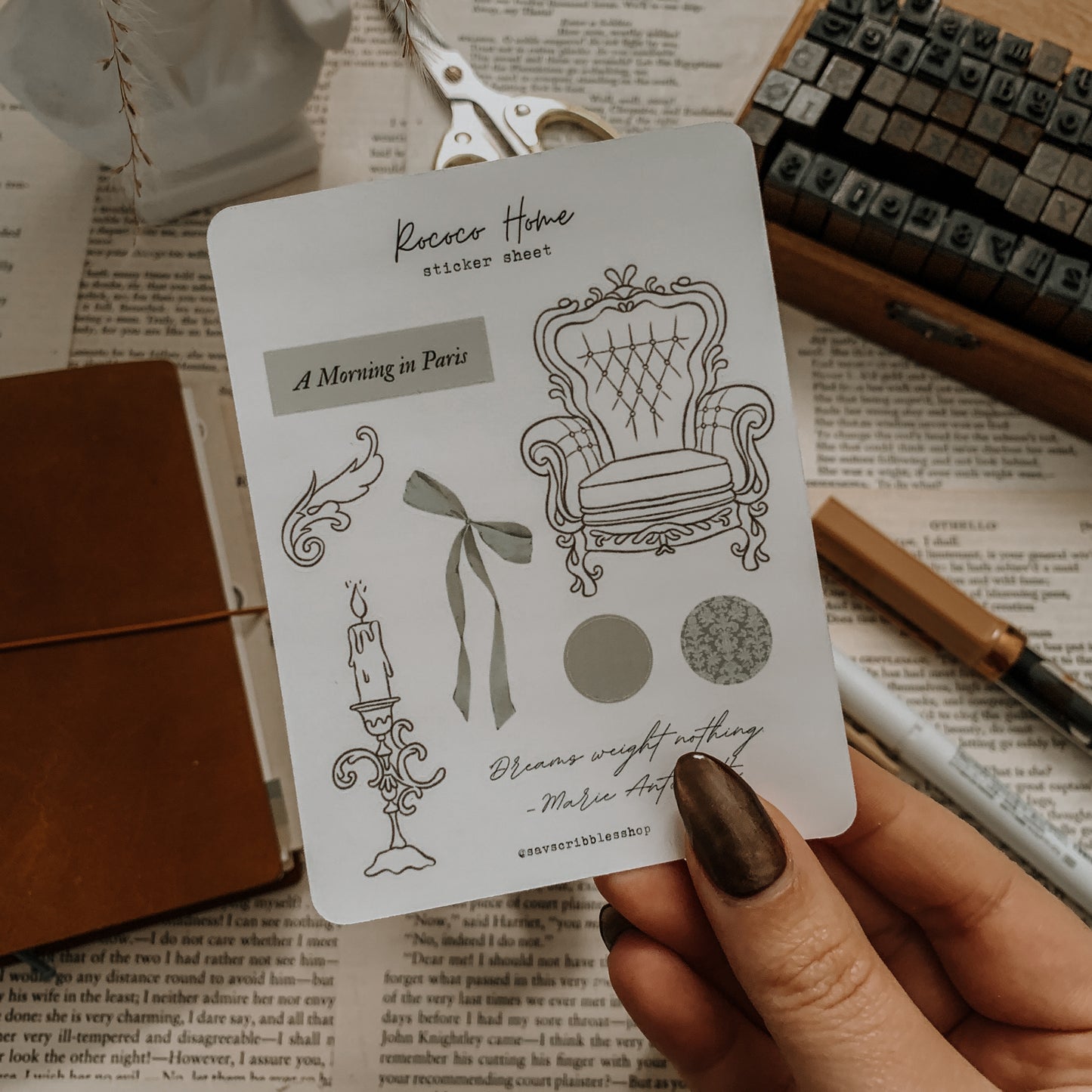 Rococo Home Sticker Sheet