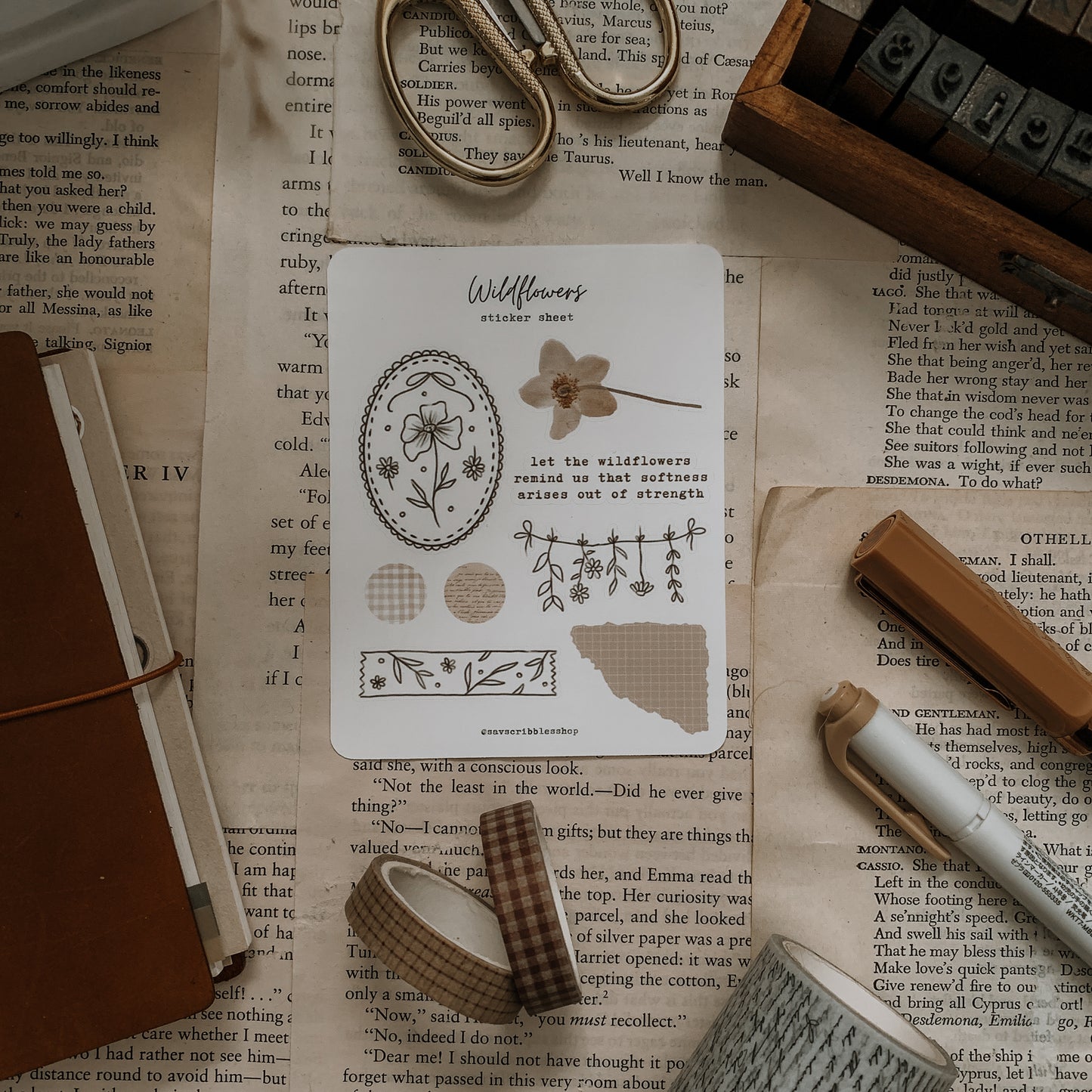 Wildflowers Sticker Sheet