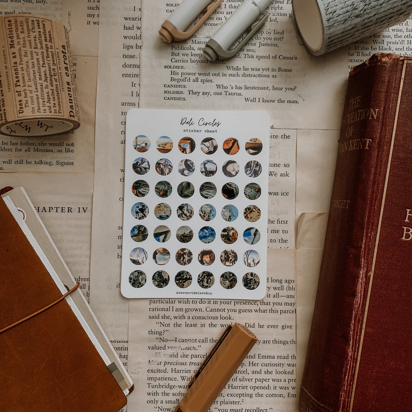 Dali Circles Sticker Sheet