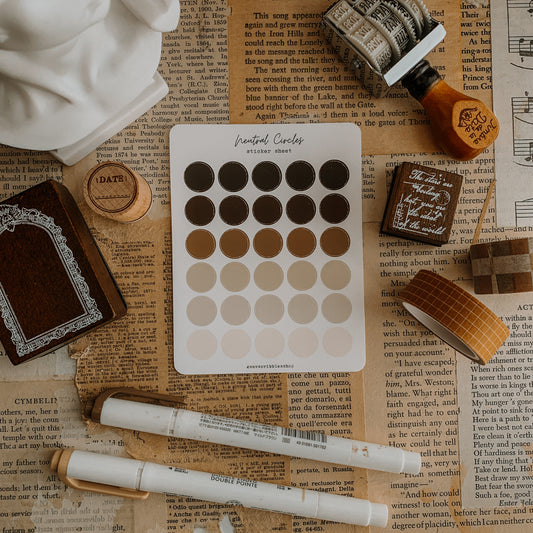 Neutral Circles Sticker Sheet