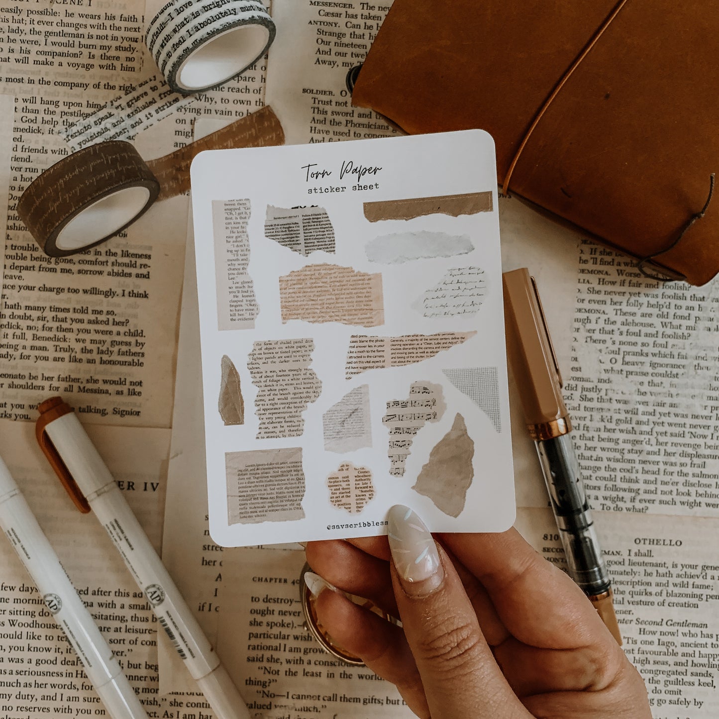 Torn Paper Sticker Sheet